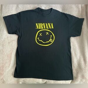 Nirvana Men’s Graphic T-Shirt Black Size XL